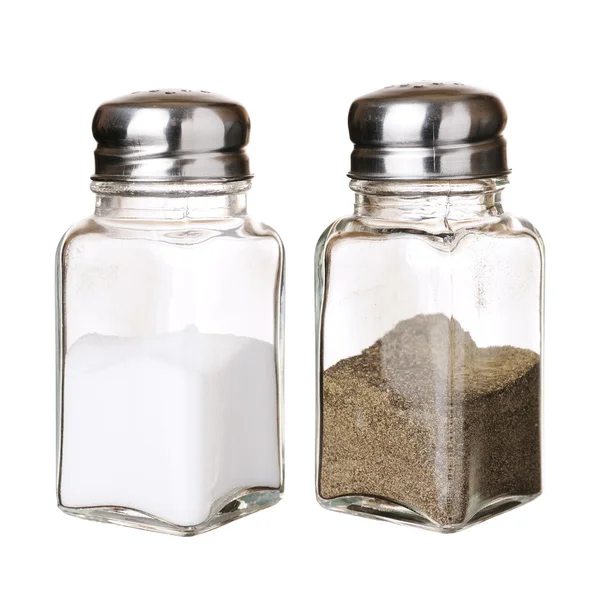 Agitadores de sal e pimenta — Fotografia de Stock