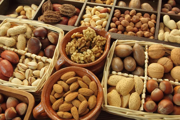 Nut types — Stock Photo, Image
