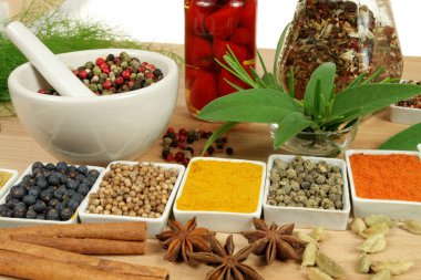 Spices and herbs. clipart