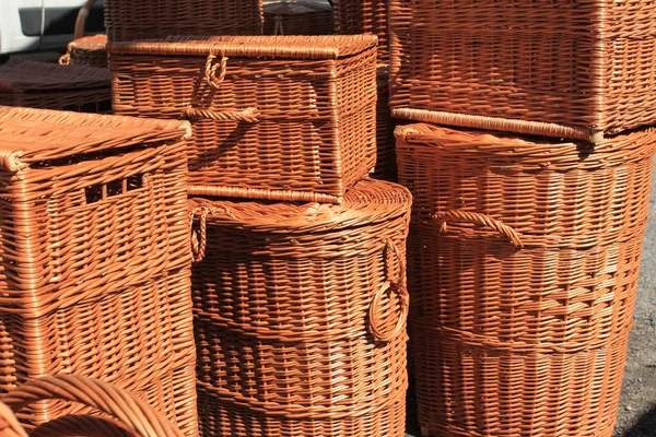 Wicker baskets — Stock Photo, Image