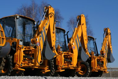 Construction machinery clipart