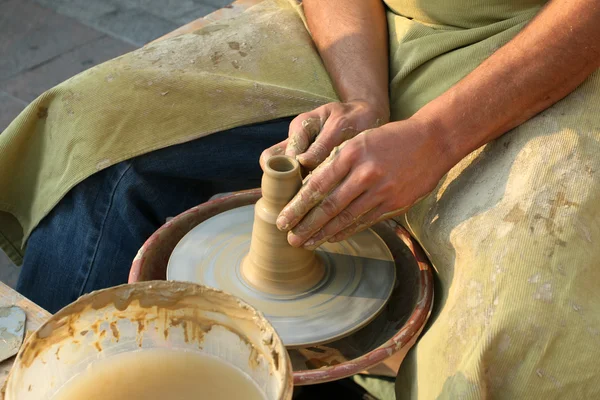 stock image Potter hands.