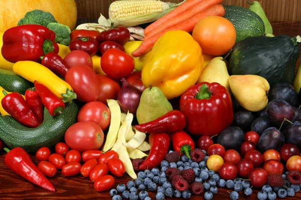 Warzywa i owoce. — Zdjęcie stockowe