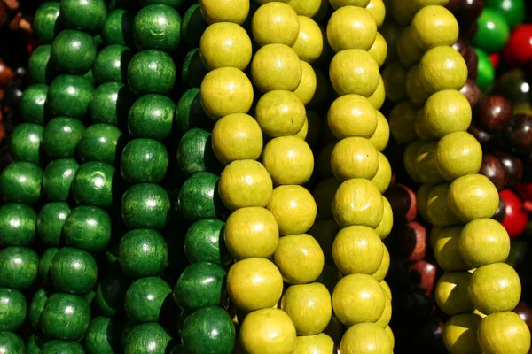 Green beads — Stock Photo, Image