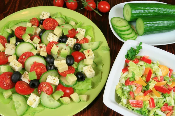 Frische Salate — Stockfoto