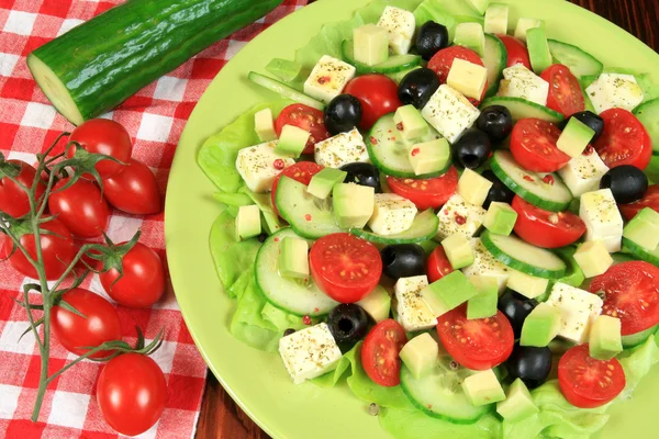 Salad with avocado Royalty Free Stock Images