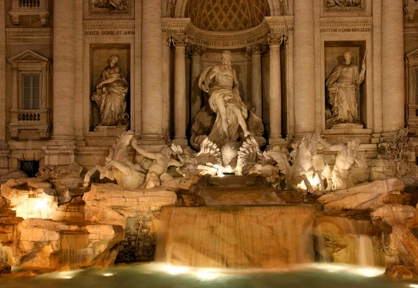 Di Trevi fountain rome italy — Stock Photo, Image
