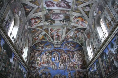 Sistine Chapel interior clipart