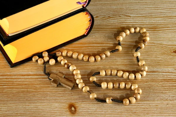 stock image Religious books and Rosary