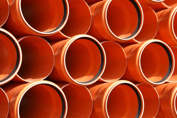 Textura de tubos PVC — Fotografia de Stock