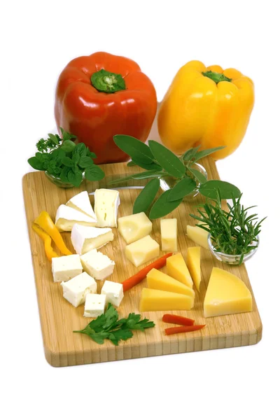 stock image Cheese and peppers