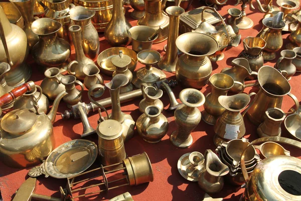 stock image Brass pots