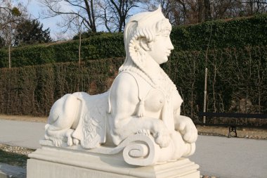 Belvedere Gardens statue clipart