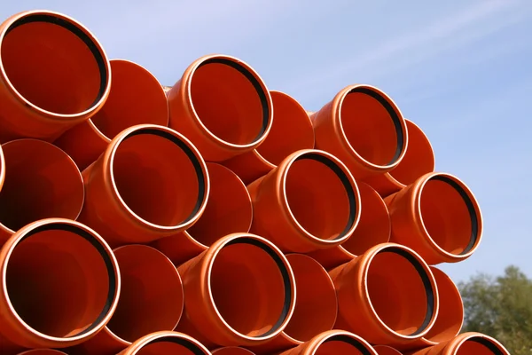 Stock image Pipes warehouse abstract