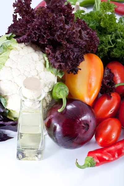 Fresh salad vegetables — Stock Photo, Image