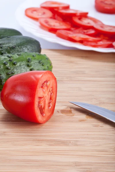 Fresh salad vegetables — Stock Photo, Image
