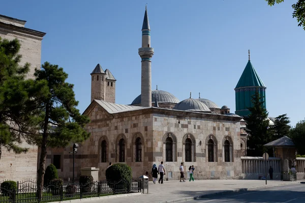Mevlana museum moskee in konya, Turkije — Stockfoto