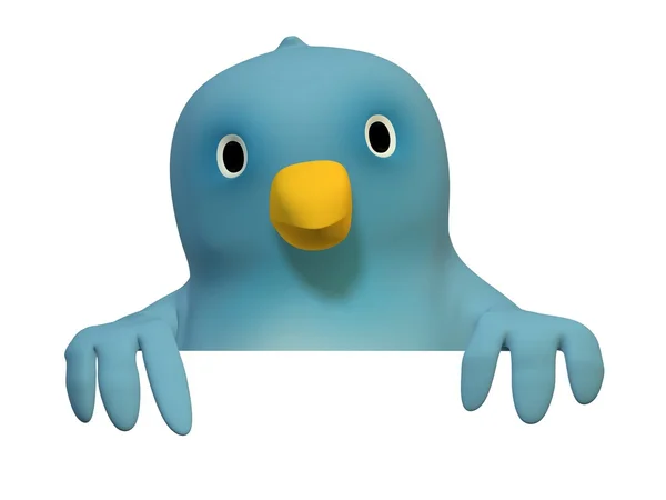 Bluebert with an area to fill in your text — Stock Photo, Image