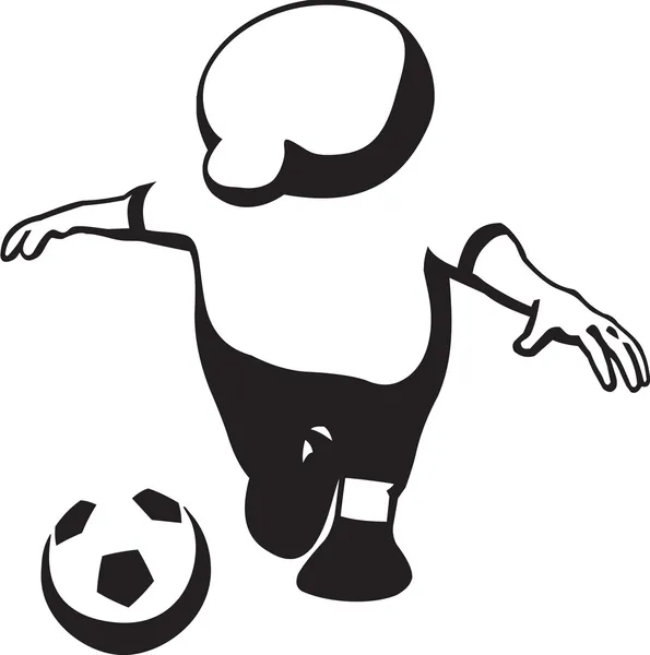 Logoman fútbol — Archivo Imágenes Vectoriales