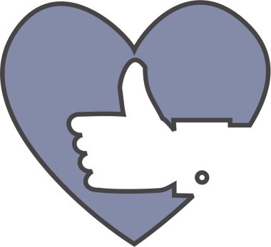 Thumbs-Up-Heart clipart