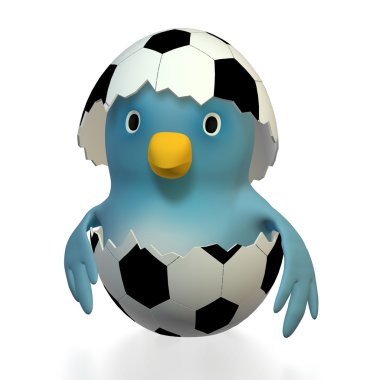 Bluebert - natural born footballer clipart