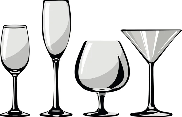 Puchary szklane — Wektor stockowy