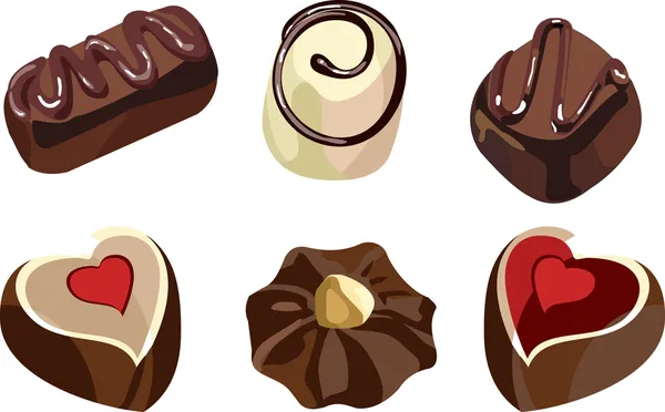 Çikolata şeker — Stockvector