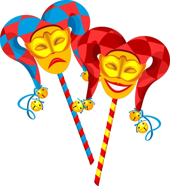 Karneval masker Royaltyfria illustrationer