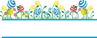 Flowers banner clipart