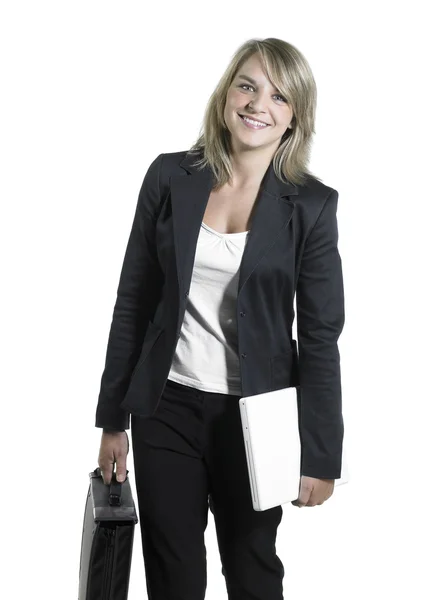Young blond business woman — Stock Photo, Image