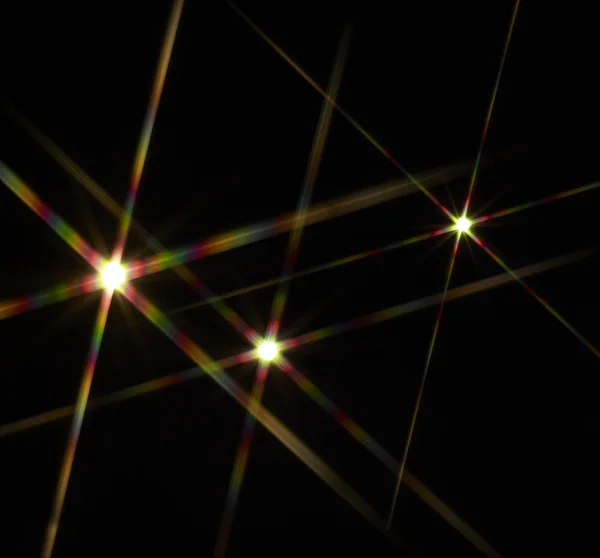 Яркие звезды в черной спине — стоковое фото