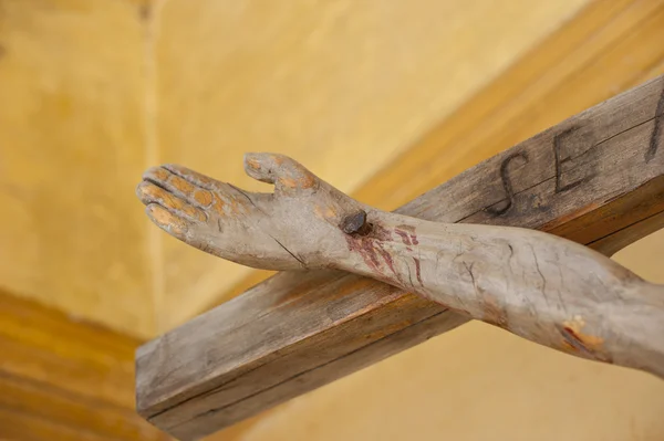 Crucifixo de madeira — Fotografia de Stock