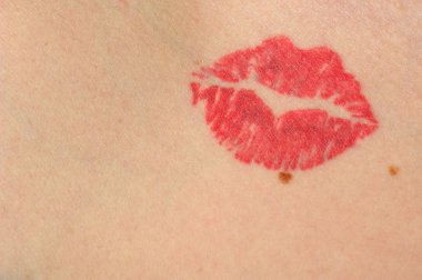 Kiss on the skin clipart