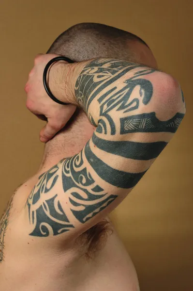 stock image Tribal tattoo on arm