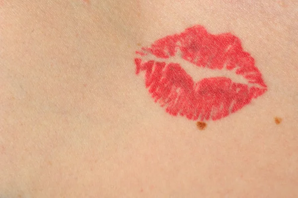Beijo na pele — Fotografia de Stock