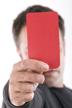 Red card clipart