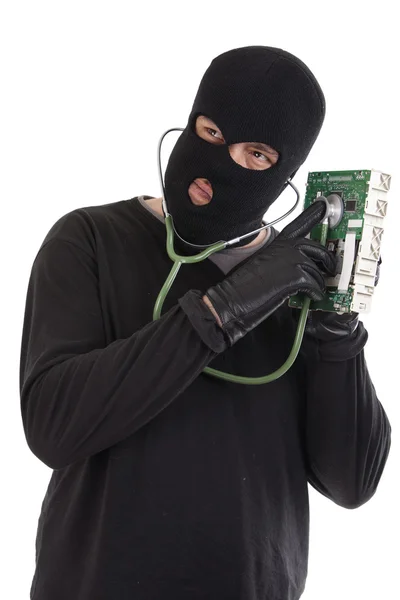 Ladrón de informática — Foto de Stock
