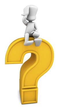 3d question mark clipart