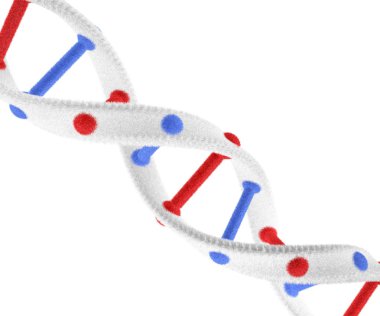 Unusual structure of DNA from wool clipart