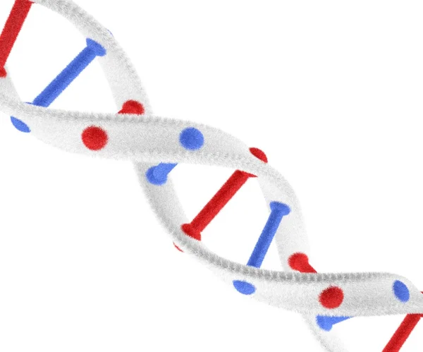 Niezwykłe struktury DNA z wełny — Zdjęcie stockowe