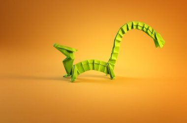 Dragon on yellow clipart