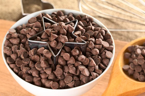 stock image Star-Shaped Cutter with Chocolate Chips