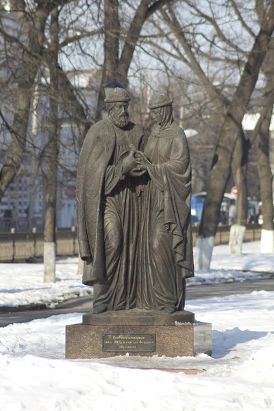 俄罗斯。雅罗斯拉夫尔。彼得圣王子和公主 fevronia，莫隆奇迹工人 免版税图库照片