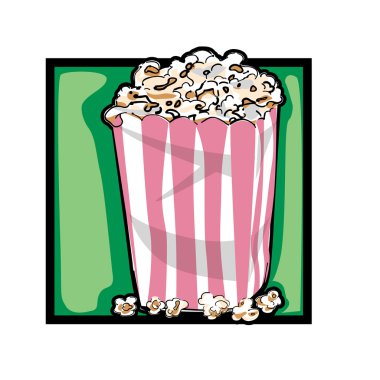 Clip art popcorn clipart