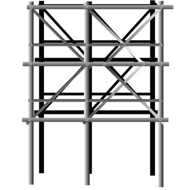 Metal scaffold clipart