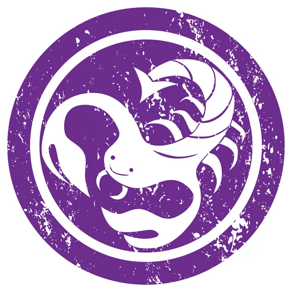 Zodiac sign Scorpio stamp — Stock Photo, Image