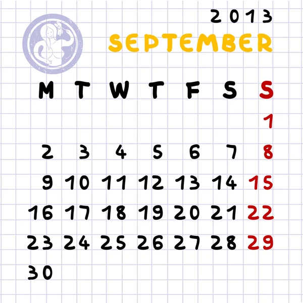 September 2013 — Stockfoto