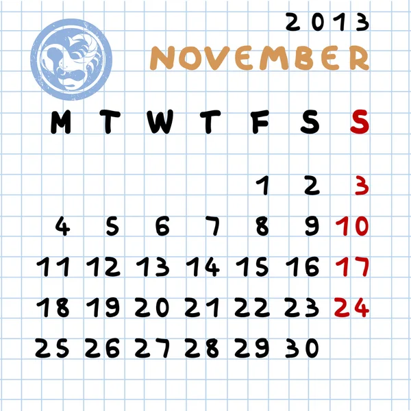 November 2013 — Stock Photo, Image