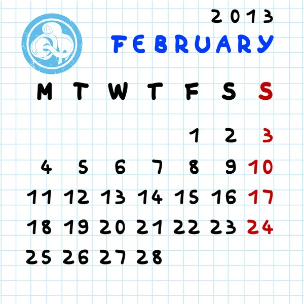 Fevereiro de 2013 — Fotografia de Stock