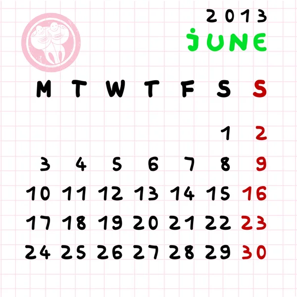 June 2013 — Stock Photo, Image